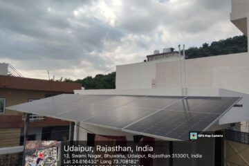 Solar power system installed on client home